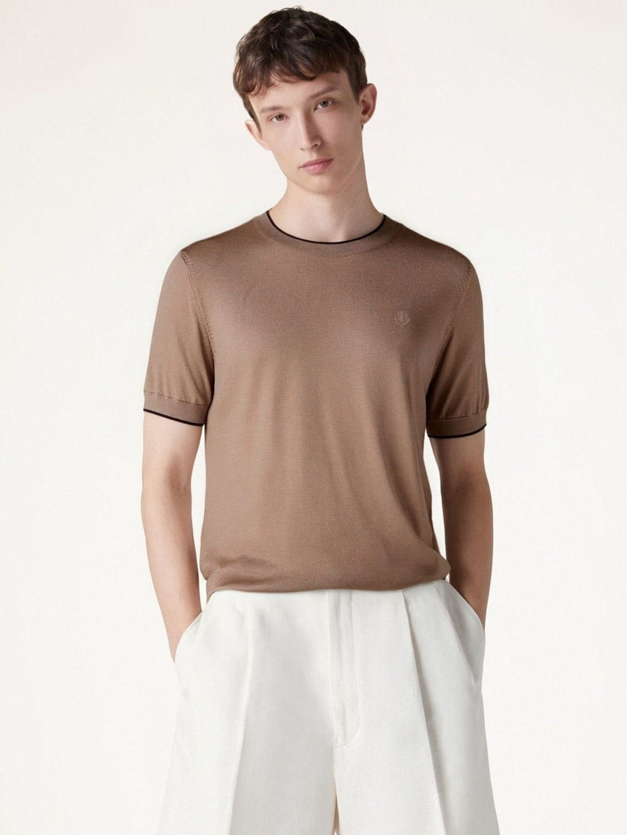 Knit Tee — Camel