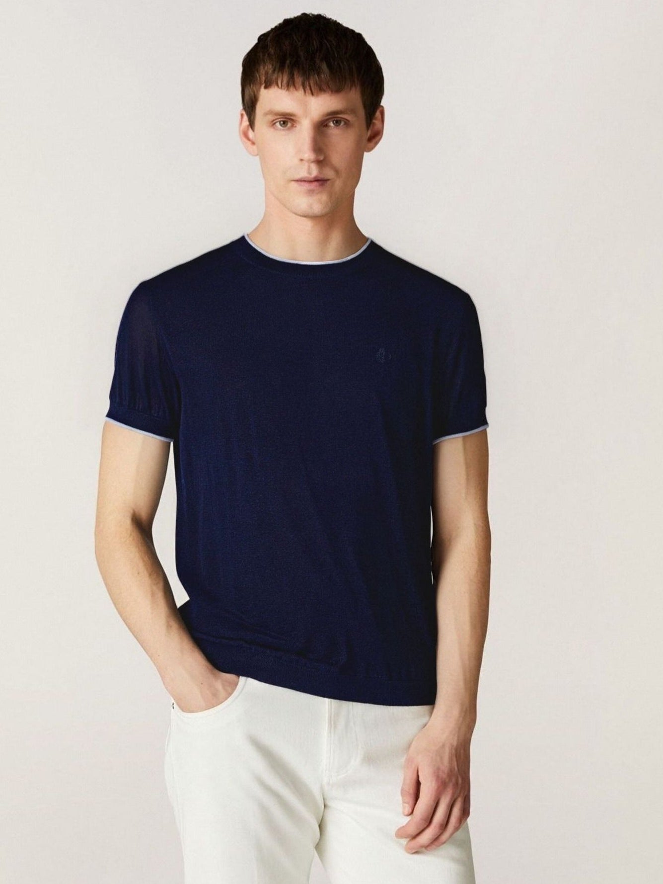 Knit Tee — Navy