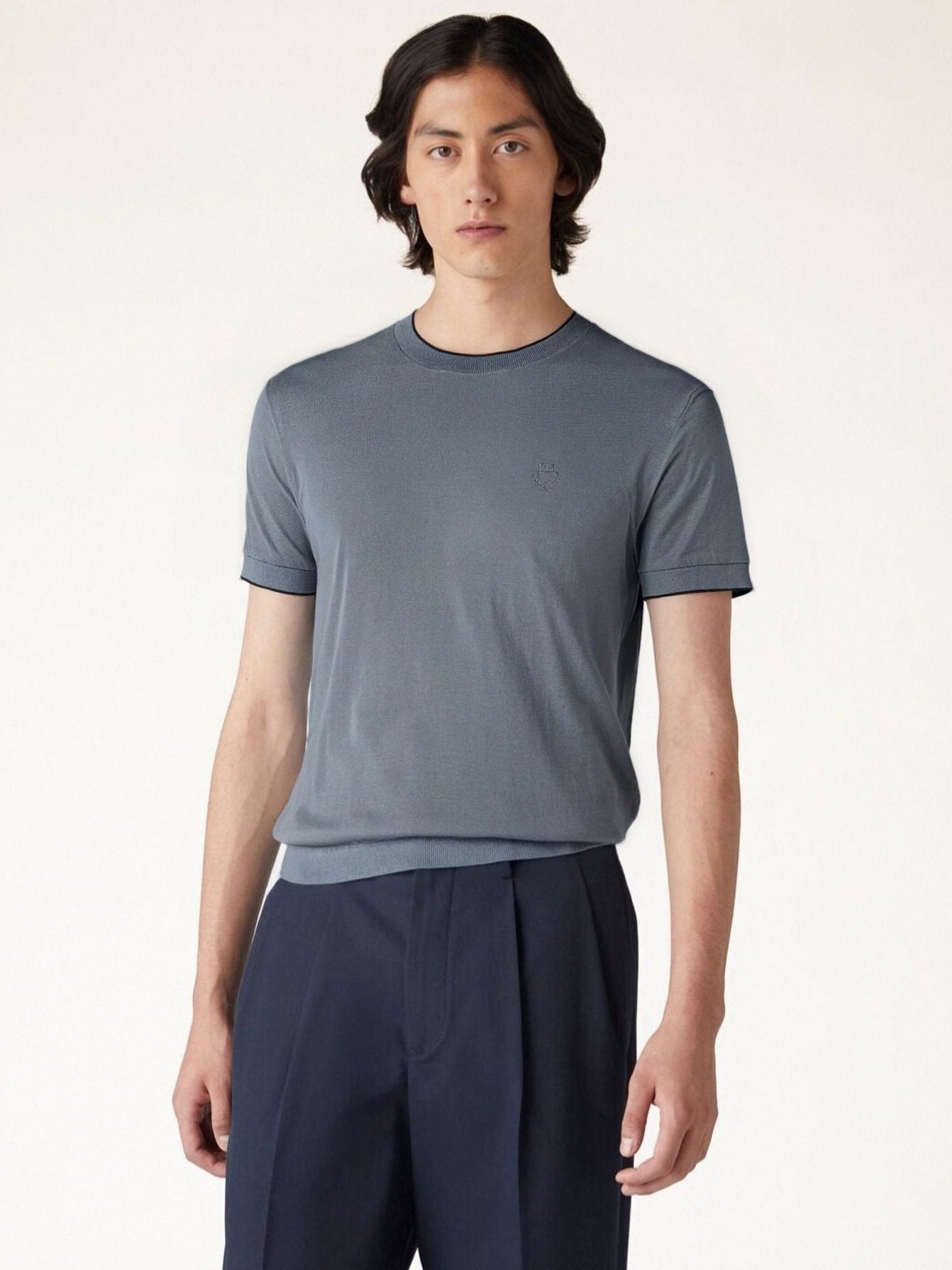 Knit Tee — Slate